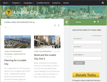 Tablet Screenshot of livablecity.org